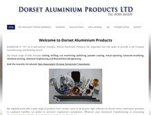 Tablet Screenshot of dorsetaluminium.com